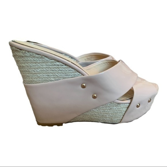 JESSICA Simpson Norah wedge patent leather used - Picture 1 of 13